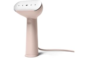 Steamery Handheld Clothes Steamer Cirrus 3, 1200W, US Plug, Heated Ironing Plate, Fast Heat Up, Garment Wrinkle Remover, Pink