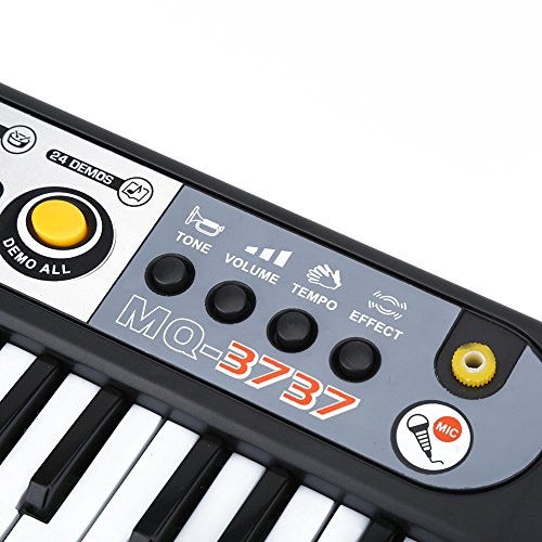 Jarchii Electric Piano Keyboard, 37-Key Digital Key Board Musical Instruments with Microphone Set for Kids Toy Beginner Music Enthusiast Music Equipment Supplies - Thumbnail 3
