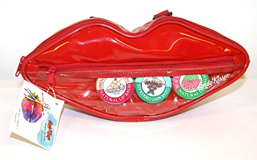 Candy Kisses Natural Lip Balm in Red Lip-Shaped Backpack - Unique!