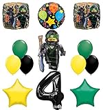 Mayflower Products The Ultimate Lego Ninjago Forth 4th Birthday Party Supplies and Balloon Decorations