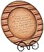 Your Hearts Delight A Family is a Circle Wooden Plate, 11-3/8-Inch