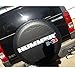 EIGIIS Universal Soft Spare Tire Cover for Hummer H3, Leather Waterproof Dust-Proof Thicken Wheel Protectors Covers (17 in (32