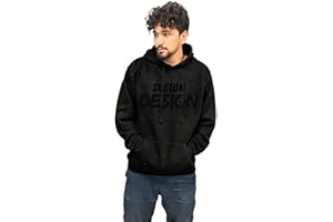 Men's custom Black Hoodie - Personalize with Your Image, Text, and Photo | Front/Back Print Available