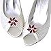 ELEGANTPARK AJ Shoes Dress Hat Accessories Fashion Rhinestones Crystal Shoe Clips 2 Pcs Red