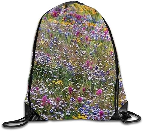 Wildflower Floral Bloom Cool Drawstring Travel Sports Backpack Gift