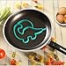 AKOAK Cute Funny Reusable Non Stick Silicone Dinosaur Fried Egg Shaper Mold Egg Ring Pancake Breakfast Essential Kitchen Gadget Cooking Tool