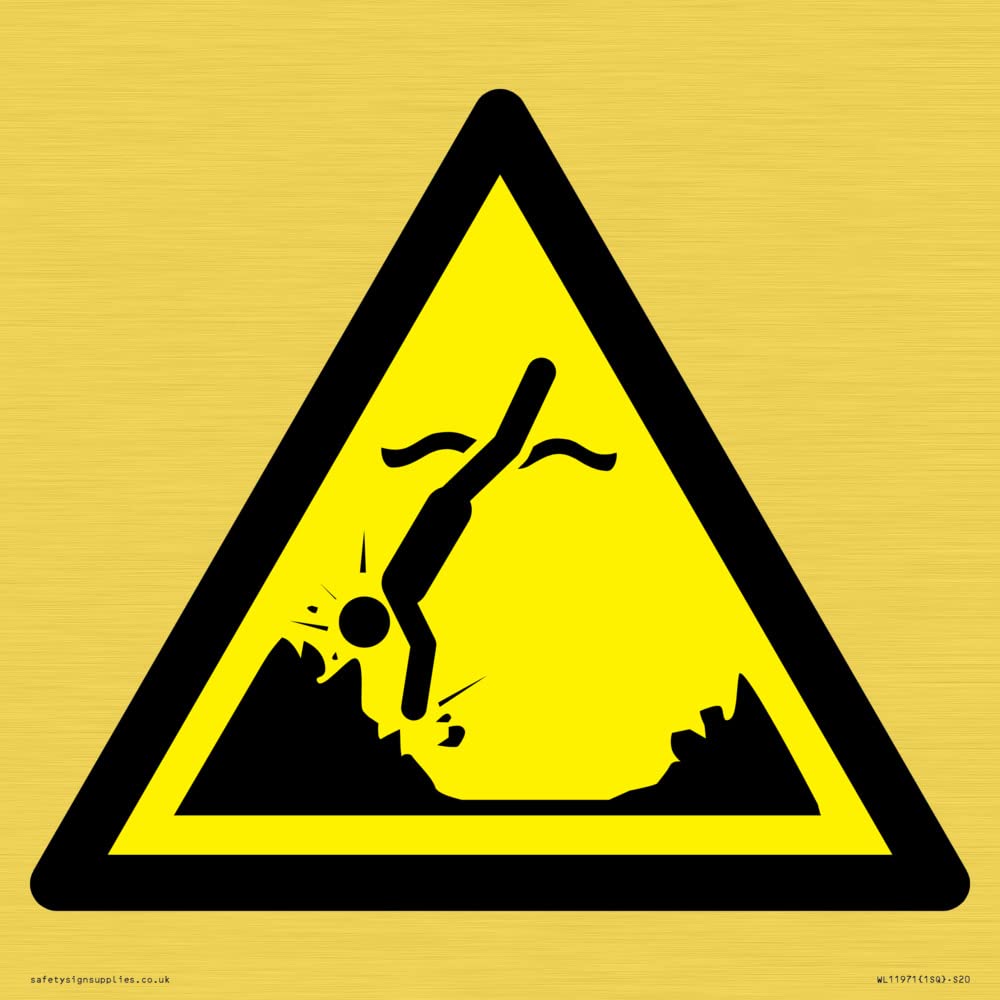 W049 Warning: Submerged objects Sign - 200x200mm - S20