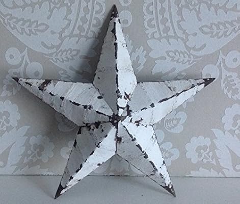 Amish Barn Star 12 White Genuine Amish Barn Star From