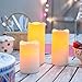 Lights4fun, Inc. Set of 3 Outdoor Fully Weatherproof Battery Operated LED Flameless Candles with 6 Hour Timer