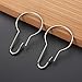 OUNONA 12 Pcs Shower Curtain Hooks Glide Shower Hooks/Rings,for Bathroom Shower Rods Curtains Liners(Silver)