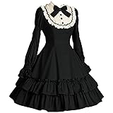 I-Youth Women's Long Sleeves Black Gothic Lolita