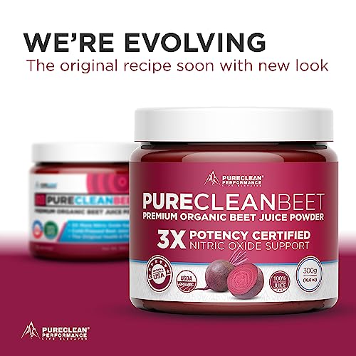 PureClean Beet Premium Potency Beet Juice Powder Proven 3X Nitric