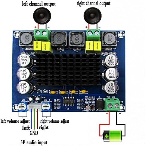 Roy TPA3116D2 Dual-channel Stereo High Power Digital Audio Power Amplifier Board 2×120W