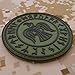 Olive Drab OD Rare Norse Viking Raven Runes Odin God of War Morale PVC Rubber 3D Fastener Patch