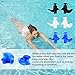Swimming Ear Plugs, 3 Pairs Waterproof Reusable Silicone Earplugs for Swimming Showering Bathing Surfing Snorkeling and Other Adults Water Sports (Multicolor)