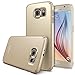 Galaxy S6 Case, Ringke [SLIM] Outfitted & Slender [Tailored Cutouts] Classy Superior Steadfast Compelling Lightweight Slim PC Hard Skin Cover for Samsung Galaxy S 6 2015 - Royal Gold