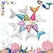 Yun's Slime Charms Set, 100PCS Mixed Mermaid Tail Flatback Slime Beads Ocean Marine Animal for Ornament Scrapbook DIY Crafts