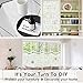 Privacy Window Film White Cross, Self Adhesive Frosted Window Film Removable Static Cling Decorative Glass Window Sticker No Glue UV Blocking Window Cling Blind for Office Kitchen 17.5x78.7inches