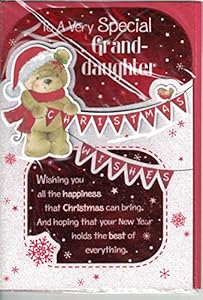 Granddaughter Christmas Card  To A Very Special Granddaughter