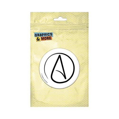 Atheism Atheist Symbol Pinback Button Pin Badge - 1 Inch Diameter
