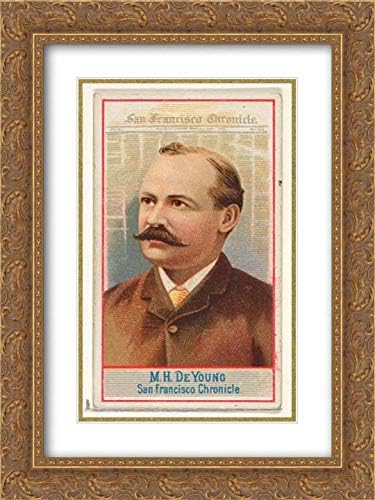 Allen & Ginter - 28x40 Gold Ornate Frame and Double Matted Museum Art Print - M.H. de Young, San Francisco Chronicle, from The American Editors Series (N1) for Allen & Ginter Cigarettes Brands