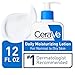 CeraVe Daily Moisturizing Lotion for Dry Skin | Body Lotion & Facial Moisturizer with Hyaluronic Acid, Niacinamide and Ceramides | Fragrance Free | 12 Ounce