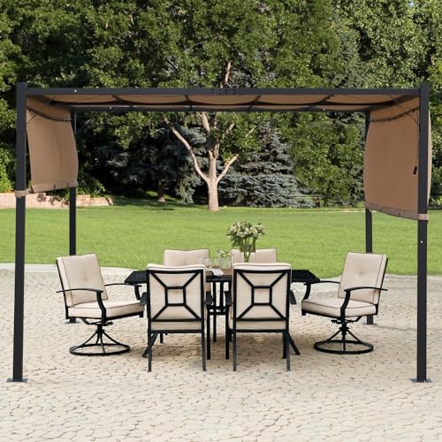PayLessHere 10x10 Aluminum Pergola Review: Retractable Sun Shade Canopy with Solar LED Lights image 18