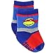 Superhero Baby Toddler 3 pack Gripper Athletic Socks (3T-4T, TMNT Grey)