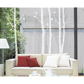 white birch wall decals