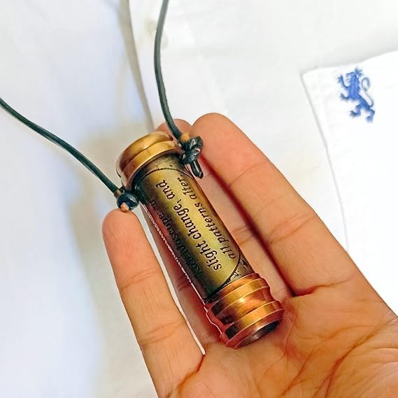 ANTIQLICIOUS Pocket Kaleidoscope – Antique Brass Handmade Kaleidoscope – Compact Decorative Taleidoscope for Adults