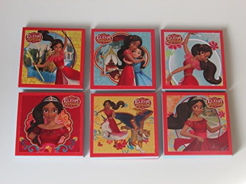 Elena of Avalor Note Pads Set of 6 - Excellent Party Favors - Elena of Avalor Birthday Party Favors