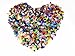 TR318 Brand Pebble Gravel for Fish Turtle Tank Landscape Bottom Decoration Colorful Opal Glass Sand Stone Rocks Glass Ornament for Fantastic Garden or Yard (Colorful)