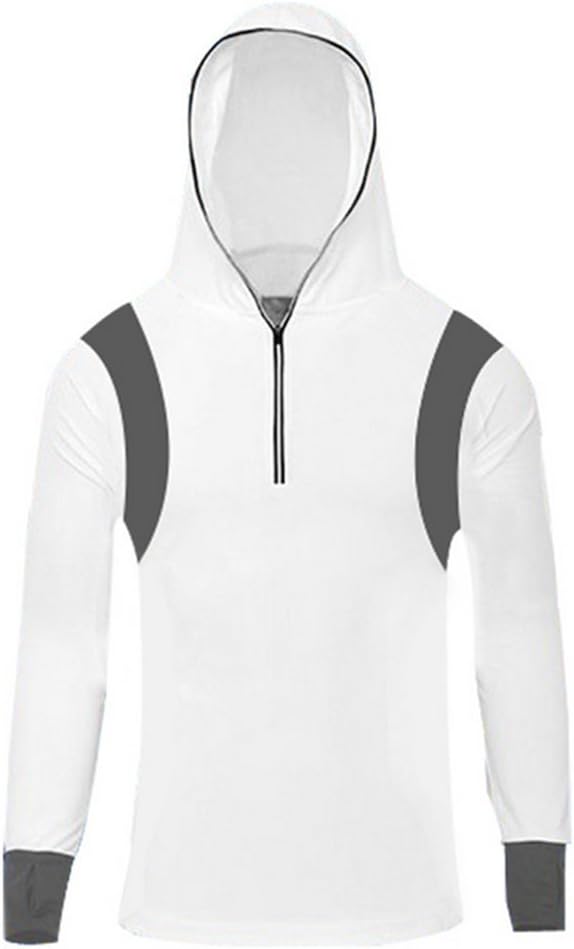 Geval Men's Bamboo Fiber Long Sleeve Fishing Shirts UV Sunscreen Cloth With Hood