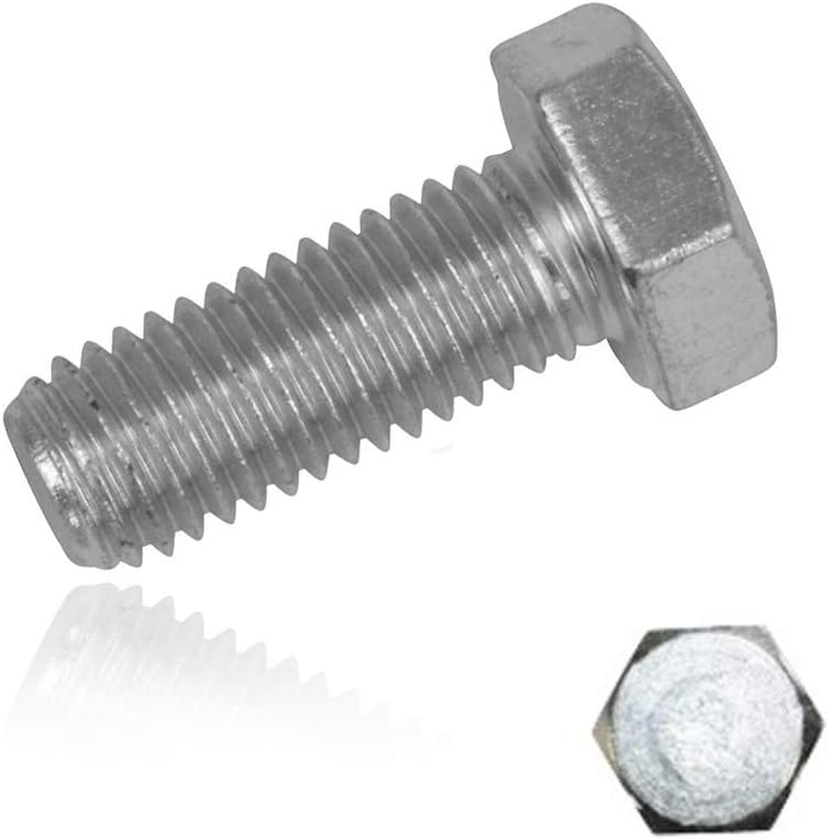 Ferretería 10 tornillos hexagonales tuercas M10 x 35 acero inoxidable