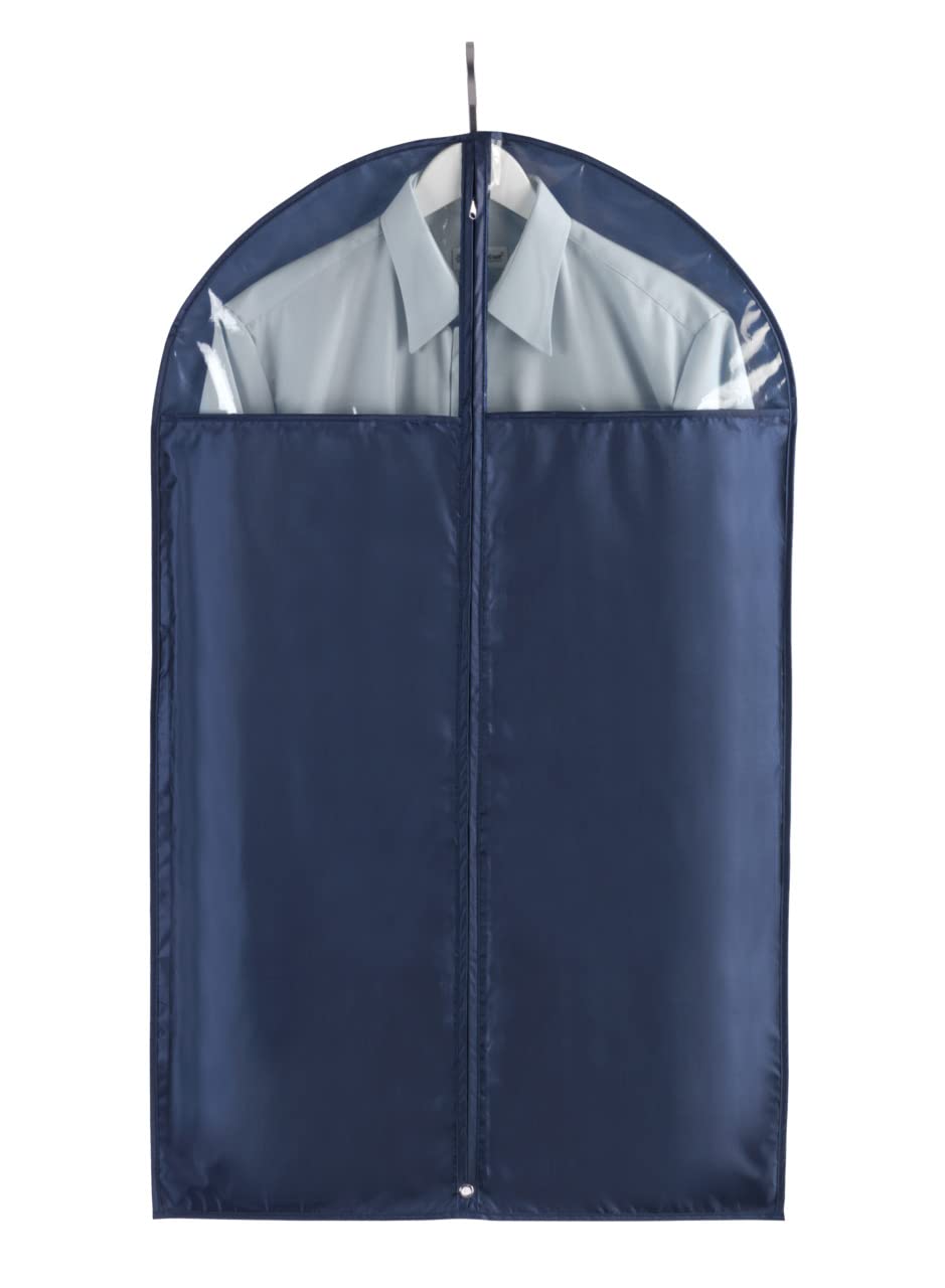 WENKO Garment Bag, Polyester, Blue, 100 x 60 cm