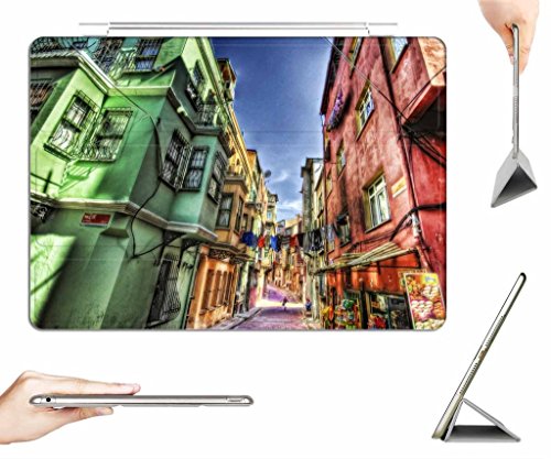 iPad Mini 3 / Mini 2 / Mini Case + Transparent Back Cover - The Rainbow Street HDR - [Auto Wake/Sleep Function] [Ultra Slim] [Light Weight]