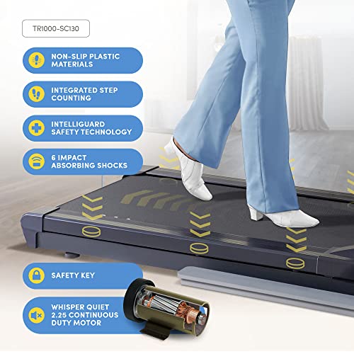 LifeSpan Fitness TR1200 Portable Walking Under Desk Treadmill 350lb