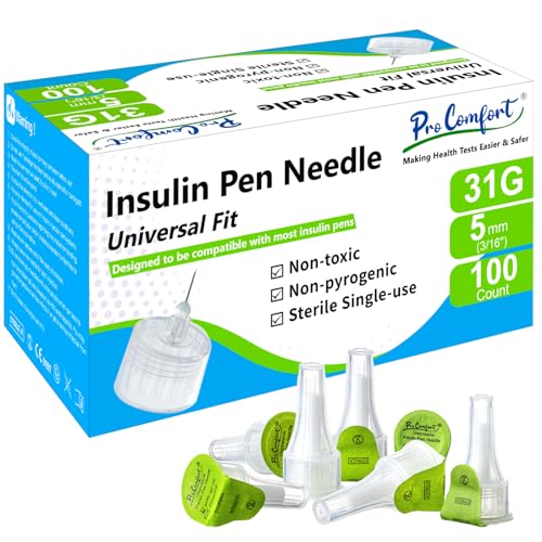 Pro Comfort Insulin Pen Needles 31G 5mm (3/16