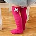 Udobuy 6 Pairs Bows Newborn Toddler Knee High Socks Baby Girls Bow Sock