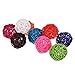 10pcs Rattan Balls Bird Toy DIY Accessories Toy for Parrot Budgie Parakeet Cockatiel Conure Lovebird Finch Macaw African Grey Cockatoo Amazon Cage Part Random Color (5cm/ 1.96”)thumb 3