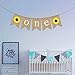 Jute Burlap Sunflower One Banner Boy Girl 1st Birthday Party Highchair Decoration