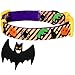Blueberry Pet 8 Patterns Halloween Madness Party Classic Designer Adjustable Dog Collar with Decoration, Medium, Neck 14.5-20\