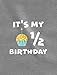 Tstars It's My Half Birthday Outfit for Baby 1/2 Birthday Gift Baby Bodysuit 12M (6-12M) Red