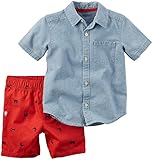 Carter's 2 Pc Playwear Sets, Denim, 24 Months