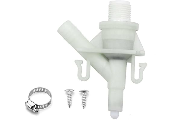Durable Plastic Water Valve Kit 385311641 for Dometic 300 310 320 Series Pedal-Flush Toilet Models,Fits for Camper Trailer To