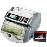 C4C US Dollar Bill Money Counter - Portable Design - Voice Alerts - 1000 Cash Bills Per Minute