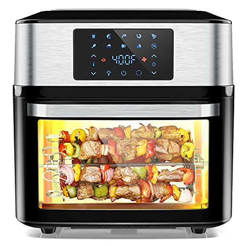 10in1 Air Fryer Oven, 20 Quart Airfryer Toaster Oven , 1800W Toaster