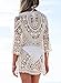 PAKULA Women's Sexy Hollow Crochet Swimsuit Cover Up Dress, One Size, White