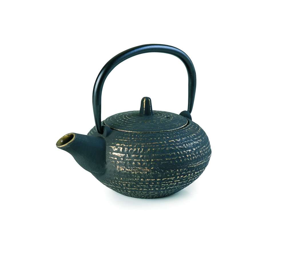 IBILI Cast Iron Osaka Teapot, 0.32 Litres, Enamel Interior, Induction Safe