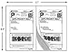 200 Half Sheet Shipping Labels for Laser/InkJet 5-1/2" x 8-1/2" (Same size as Avery 5126)